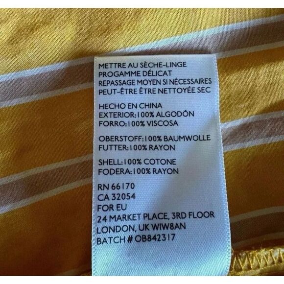 Urban outfitters Sun Dress Yellow, Scoop Neck Midi Side Button Cotton SZ L #2018 - Picture 9 of 13